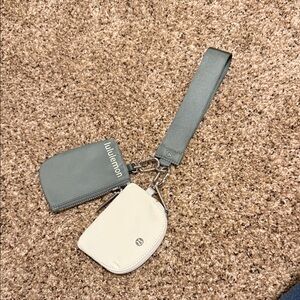 lululemon athletica Gray and Cream Mini Bags